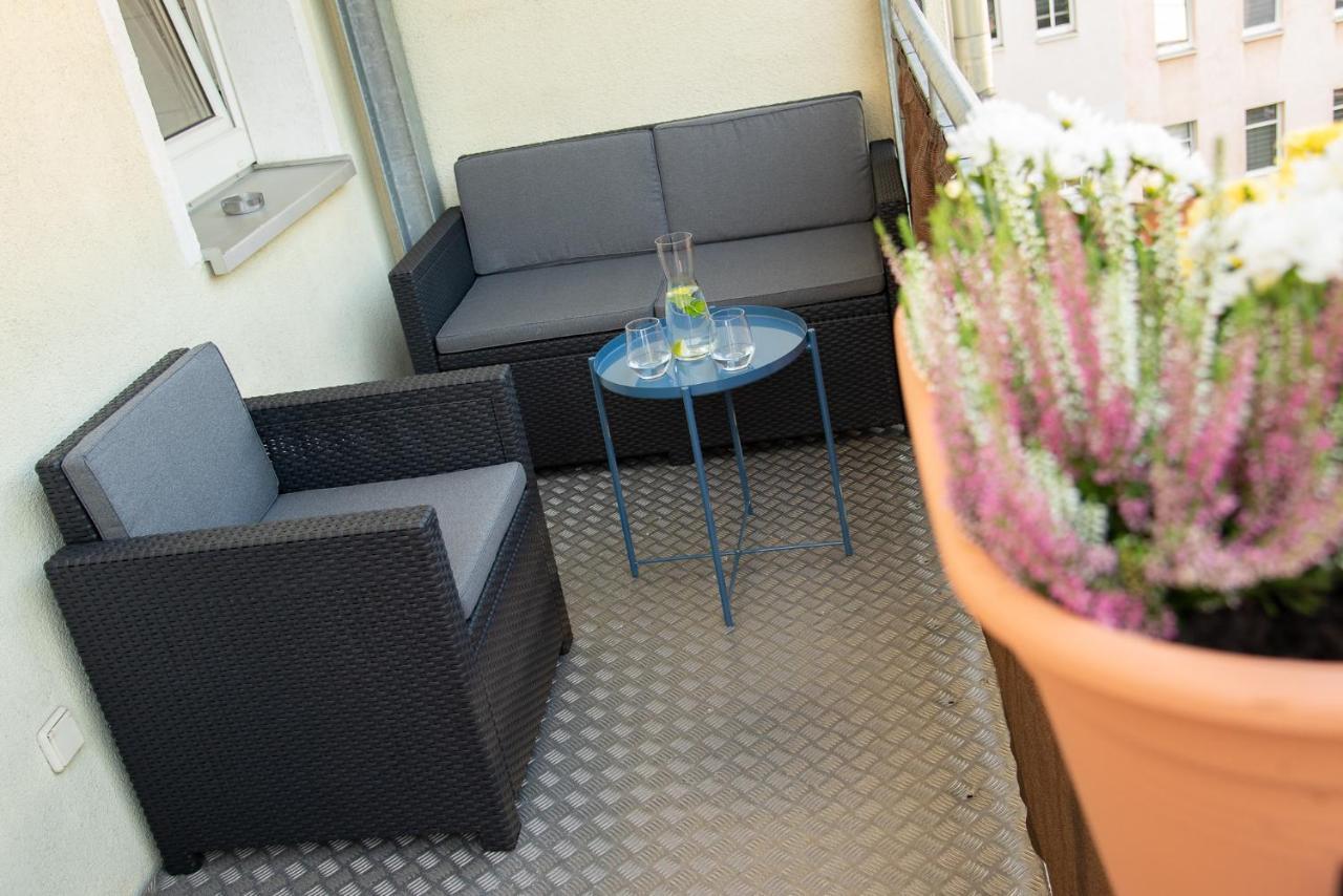 Stilvolles Apartment - Balkon, Netflix, Nespresso, Zentral, Messe Chemnitz Kültér fotó